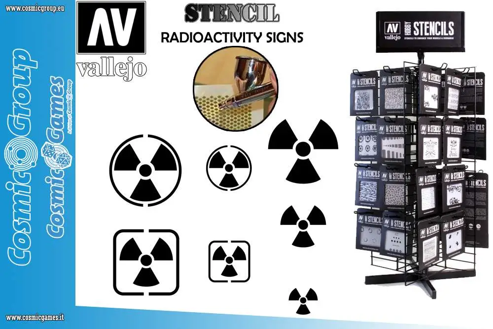 Stencil Stsf005 Radioactivity Signs - Figurine